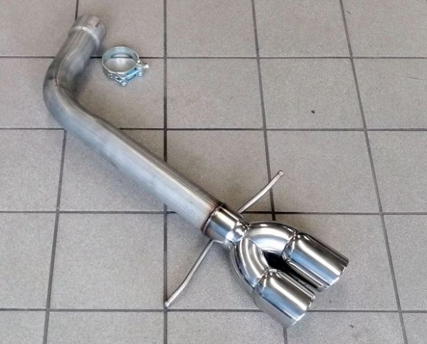 Suppression de silencieux arri�re inox BMW 520d E60 E61