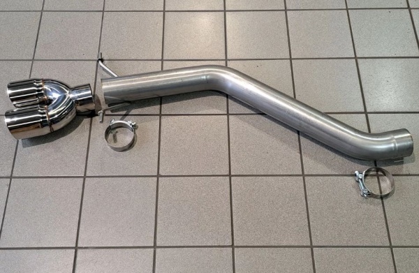 Suppression de silencieux arri�re inox BMW 535d E60 E61