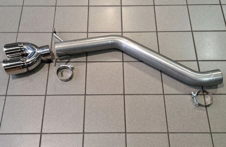 Suppression de silencieux arrière inox BMW 535d E60 E61