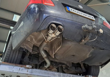 Suppression de silencieux arrière inox BMW 535d E60 E61