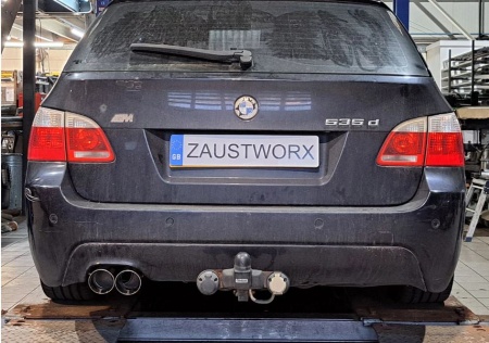 Suppression de silencieux arrière inox BMW 535d E60 E61