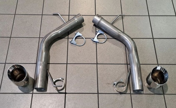 Suppression de silencieux arri�re inox BMW 535d F10 F11