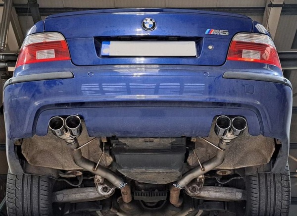Suppression de silencieux arri�re inox BMW M5 E39 5,0l V8