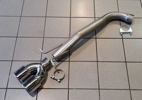 Suppression de silencieux arri�re inox BMW X3 E83 2,0l diesel
