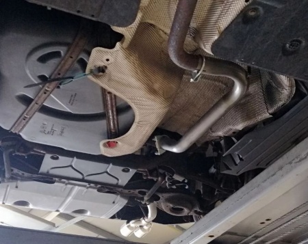 Suppression de silencieux arri&egrave;re inox Ford Focus mk3 1,0l ecoboost