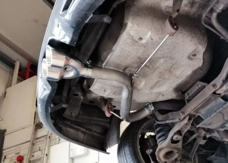 Suppression de silencieux arri&egrave;re inox Ford Focus ST 185 diesel mk3 break