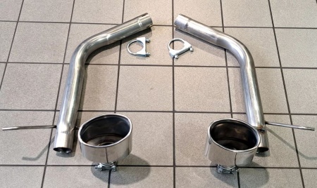 Suppression de silencieux arri&egrave;re inox Mercedes Classe E 350 CDI C207