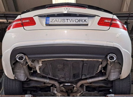 Suppression de silencieux arri&egrave;re inox Mercedes Classe E 350 CDI C207