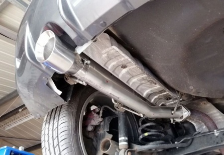 Suppression de silencieux arri&egrave;re inox Nissan Juke Nismo 2WD