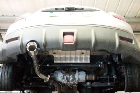 Suppression de silencieux arri&egrave;re inox Nissan Juke Nismo 4WD