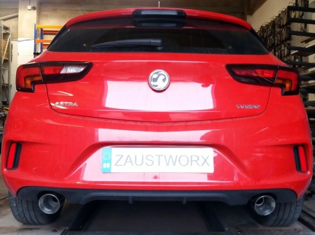 Suppression de silencieux arri&egrave;re inox Opel Astra K