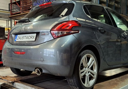 Suppression de silencieux arri&egrave;re inox Peugeot 208 1,2l GT-line