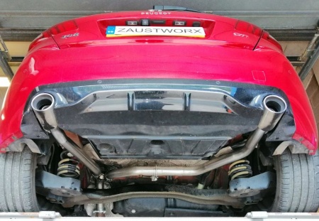 Suppression de silencieux arri&egrave;re inox Peugeot 308 GTI 270