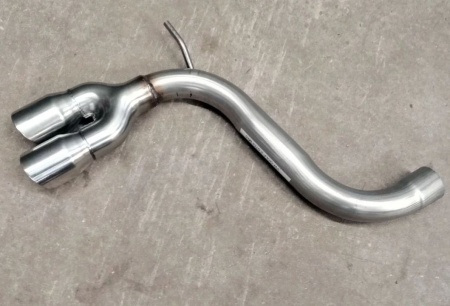 Suppression de silencieux arri&egrave;re inox VW Golf 6 2,0l TDI