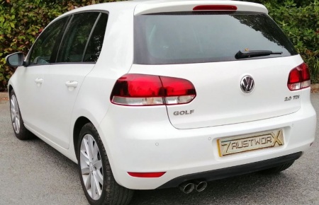 Suppression de silencieux arri&egrave;re inox VW Golf 6 2,0l TDI