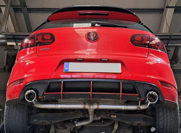 Suppression de silencieux arri�re inox VW Golf 6 GTI