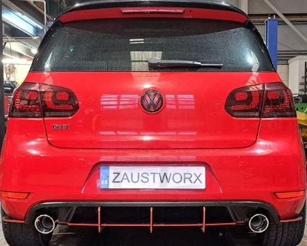 Suppression de silencieux arri&egrave;re inox VW Golf 6 GTI