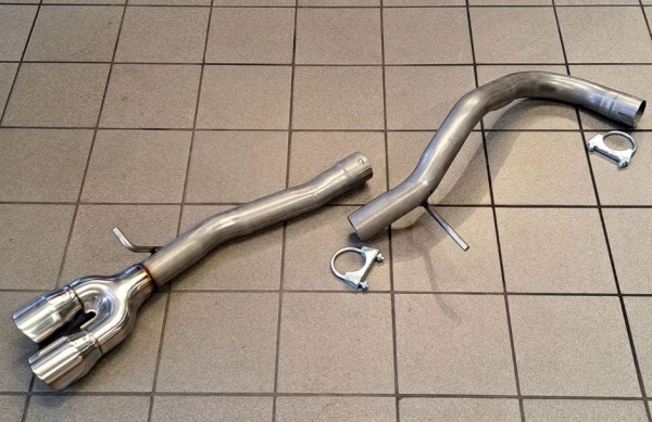 Suppression de silencieux arri�re inox VW polo 6C 1,8l GTI