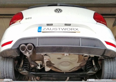 Suppression de silencieux arri&egrave;re inox VW polo 6C 1,8l GTI
