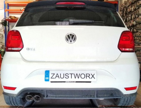 Suppression de silencieux arri&egrave;re inox VW polo 6C 1,8l GTI