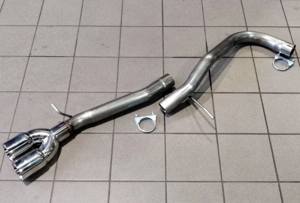 Suppression de silencieux arri�re inox VW Polo 6R 1,4l GTI