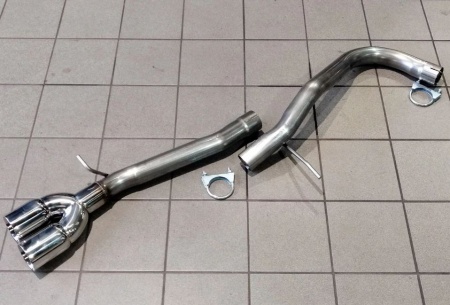 Suppression de silencieux arri&egrave;re inox VW Polo 6R 1,4l GTI
