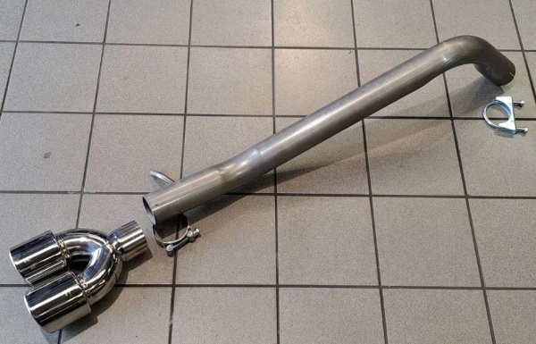 Suppression de silencieux arri�re inox VW polo GTI AW (2017+)