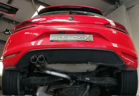 Suppression de silencieux arri&egrave;re inox VW Scirocco 2,0l TDI