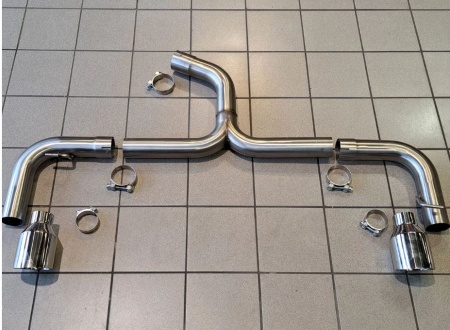 Suppression de silencieux arri&egrave;re inox VW Scirocco R