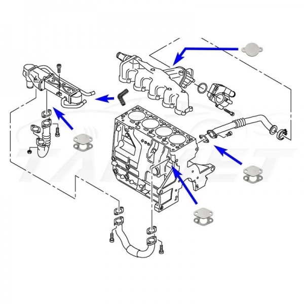 Suppression de vanne EGR pour VW, AUDI 2,0l TDI CFFA CFFB CFFD