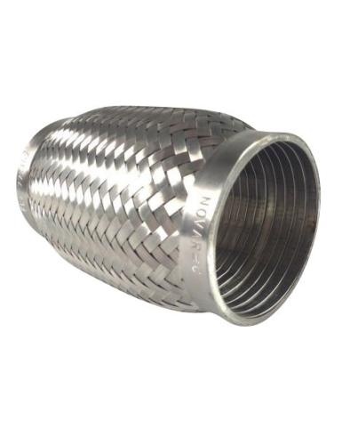 Tresse d\'�chappement inox flexible diam�tre 89mm longueur 152mm