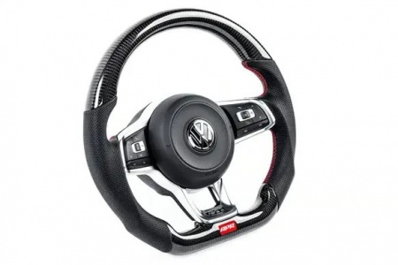 Volant design APR cuir + carbone pour VW Golf 7 GTI manuelle